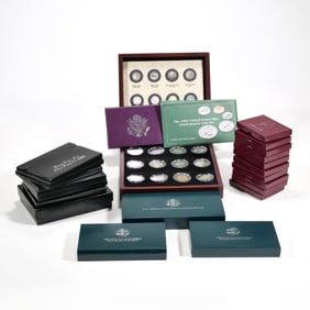 COLLECTION OF AMERICAN SILVER & COMMEMORATIVE COIN SETS