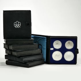 (7pc) CANADIAN OLYMPICS STERLING SILVER SETS