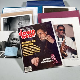 (2pc) JAZZ MEMORABILIA BINDERS WITH SIGNATURES