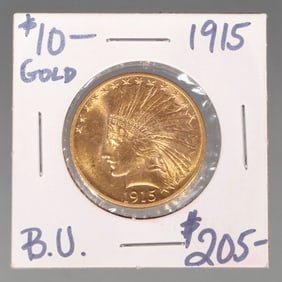 1915 US $10 GOLD COIN BU