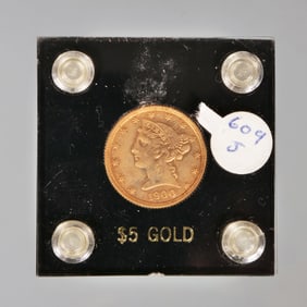 1900 $5 GOLD COIN