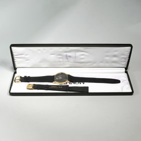 18K MOVADO WRISTWATCH, ORIGINAL BOX