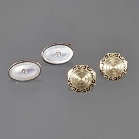 (2pc) 2 PAIRS OF 14K GOLD EARRINGS