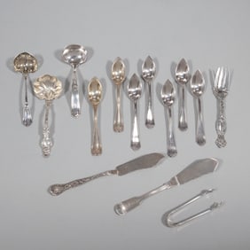 (15pc) MIXED STERLING FLATWARE