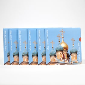 (6pc) USSR RUSSIAN FEDERATION 1991 PROOF SETS