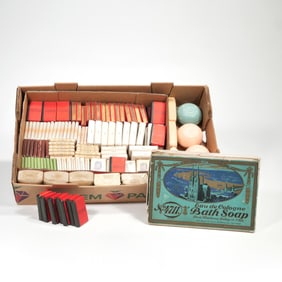AN UNUSUAL COLLECTION OF VINTAGE HOTEL SOAPS