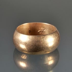 1902 ANTIQUE 14K GOLD WEDDING RING