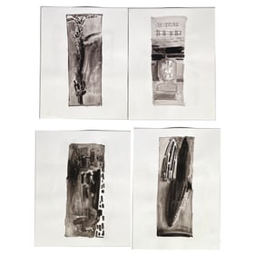 (4pc) THIERRY DIERS (FRENCH, B. 1954) INK SERIES