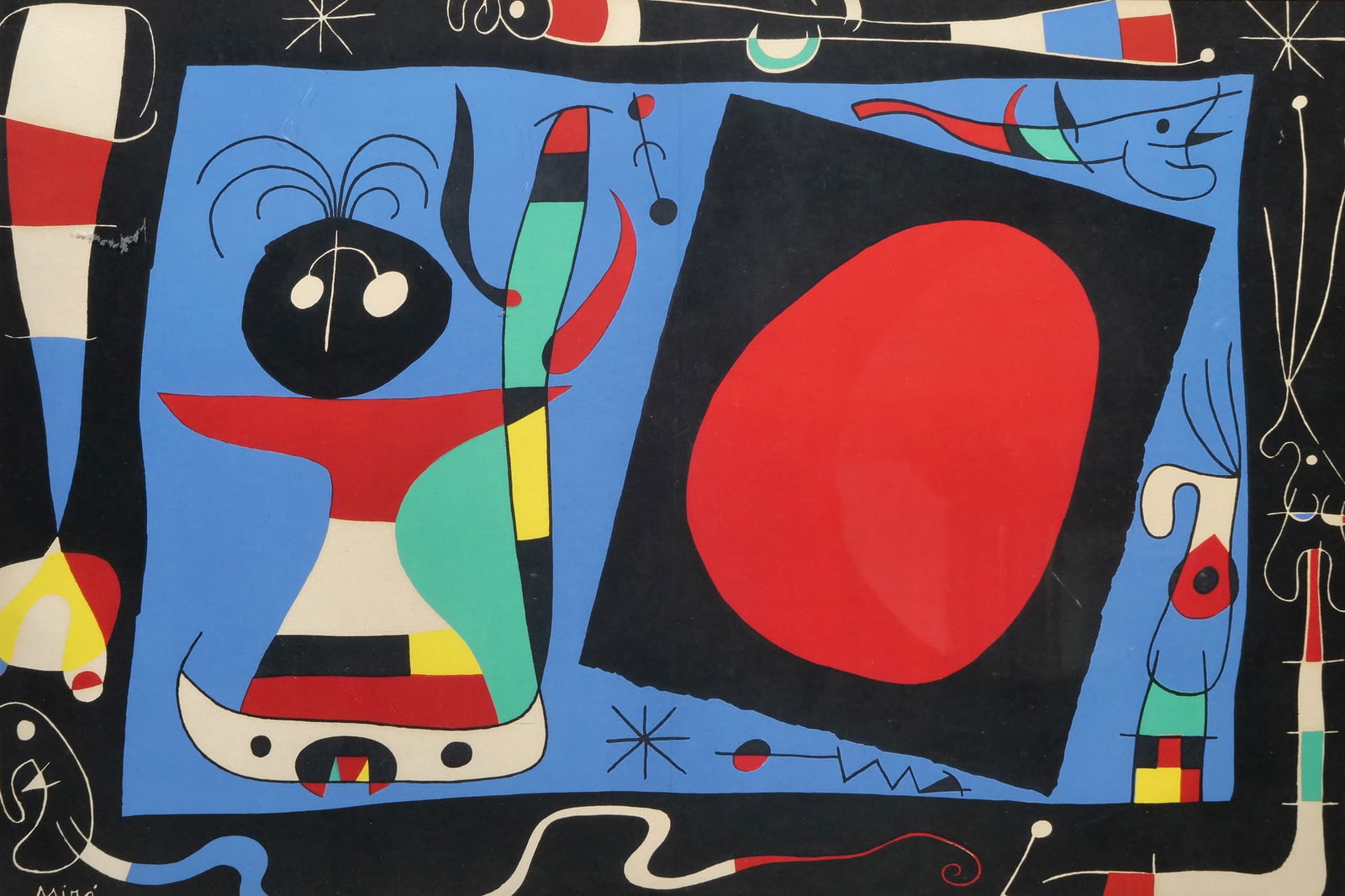 JOAN MIRO (SPANISH, 1893-1983), LITHOGRAPH (1 of 9)