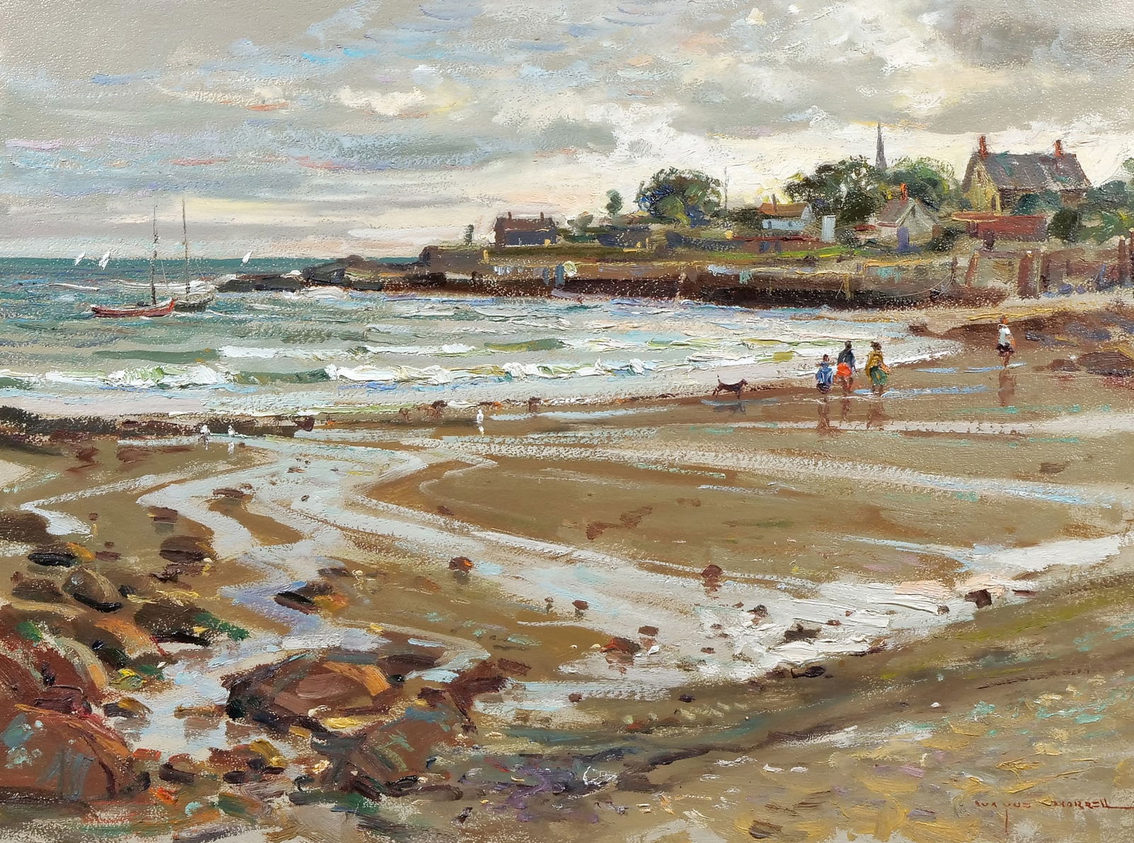 WAYNE BEAM MORRELL (AMERICAN, 1923-2013) FRONT BEACH, ROCKPORT MASS. (1 of 9)