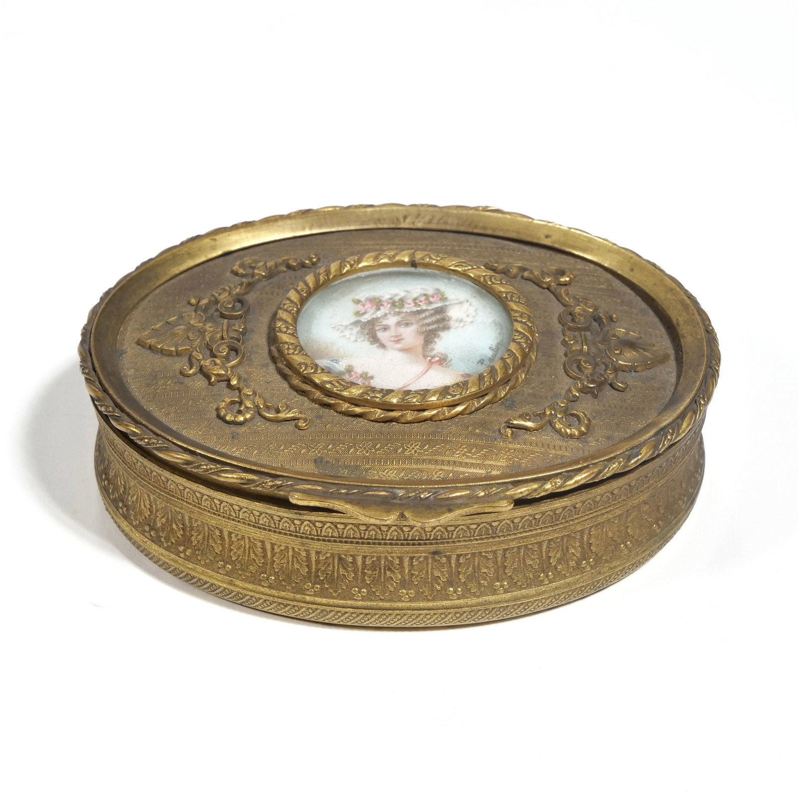 A FRENCH FANCY PORTRAIT MINIATURE JEWELRY BOX (1 of 8)