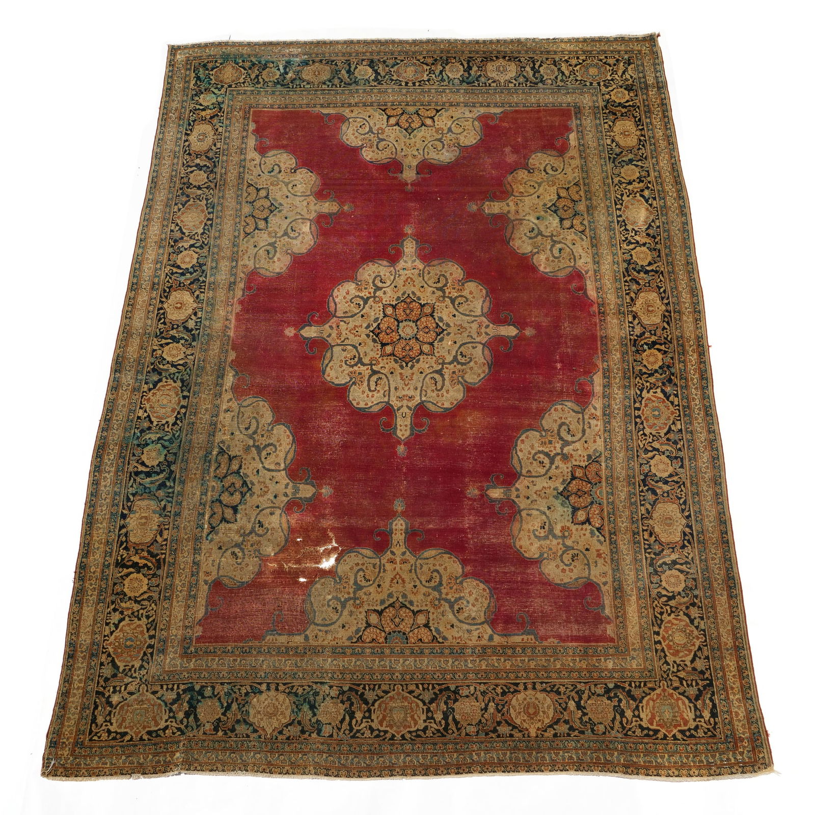 LATE 19TH CENTURY ANTIQUE TABRIZ RUG (1 of 11)