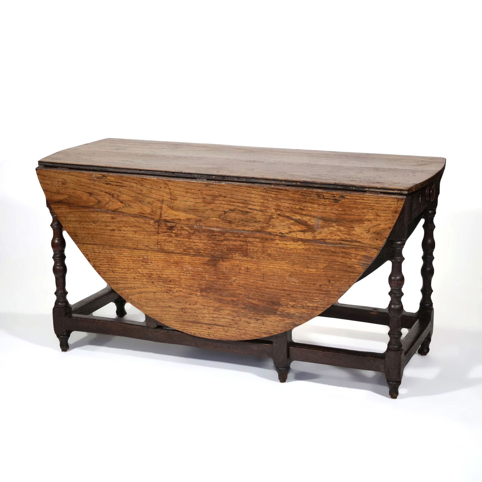 OAK DROP-LEAF GATE LEG TABLE, 18TH/19TH CENTURY (1 of 13)