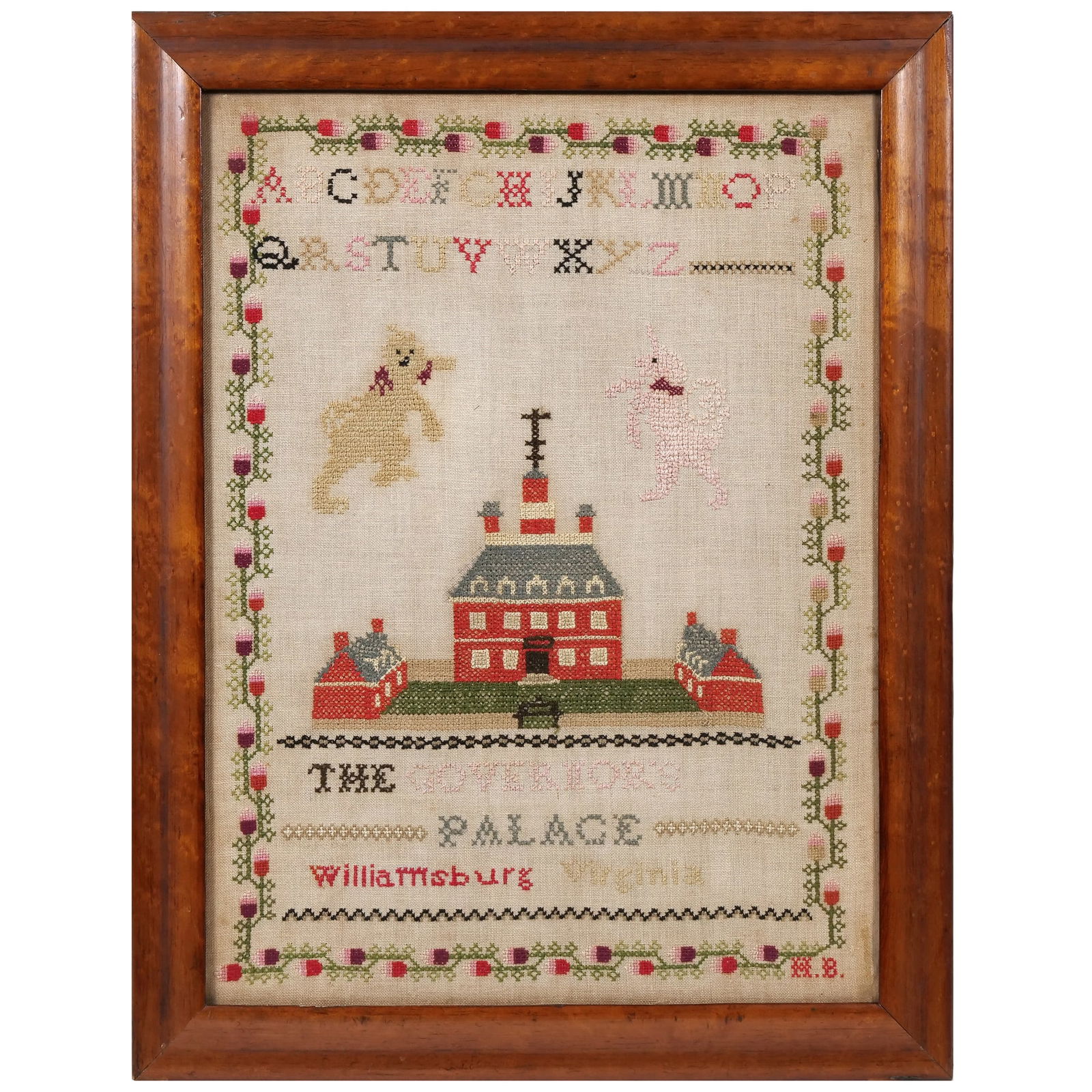 THE GOVERNOR'S PALACE 19TH C. PICTORIAL SAMPLER (1 of 7)