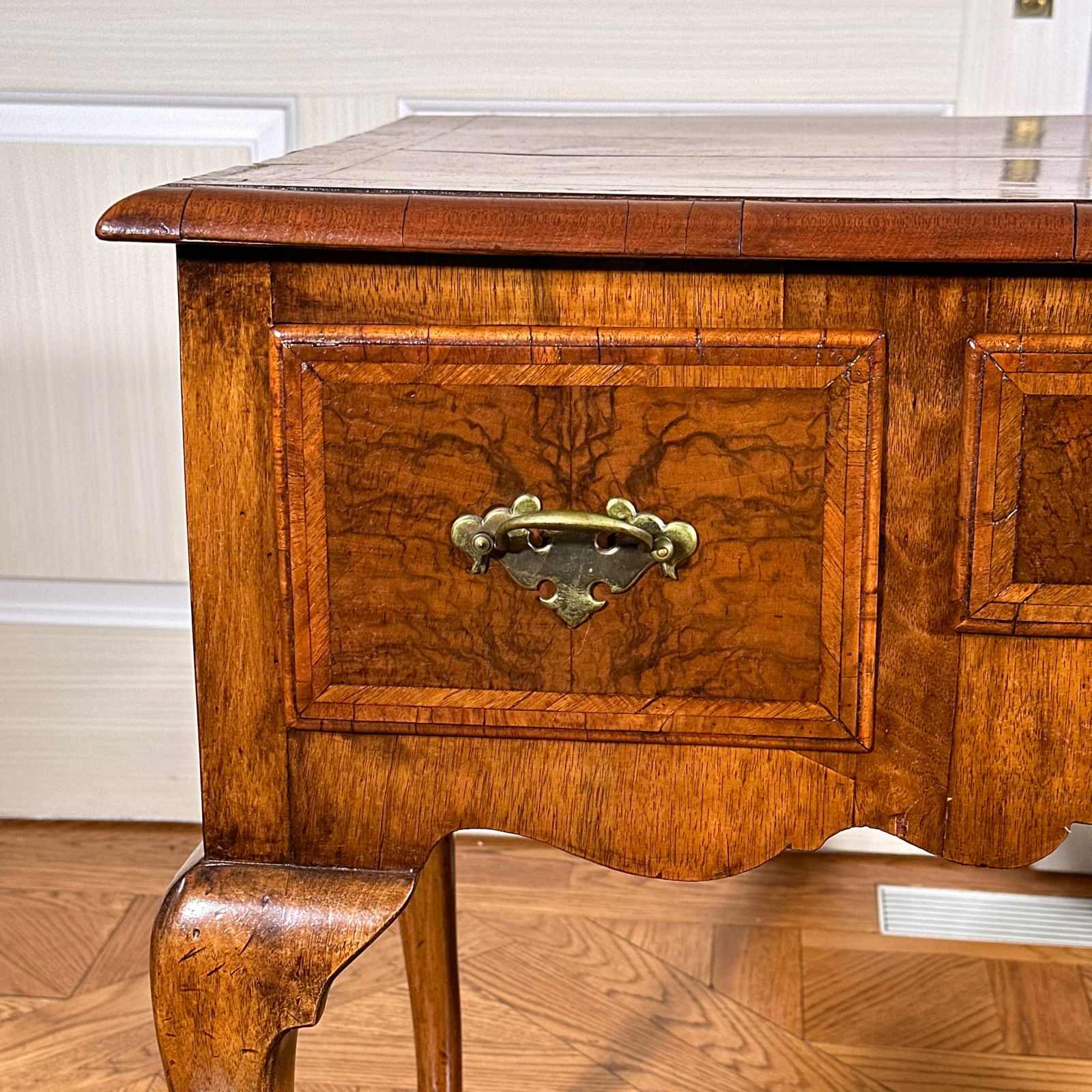 A GEORGE II WALNUT DRESSING TABLE - 10