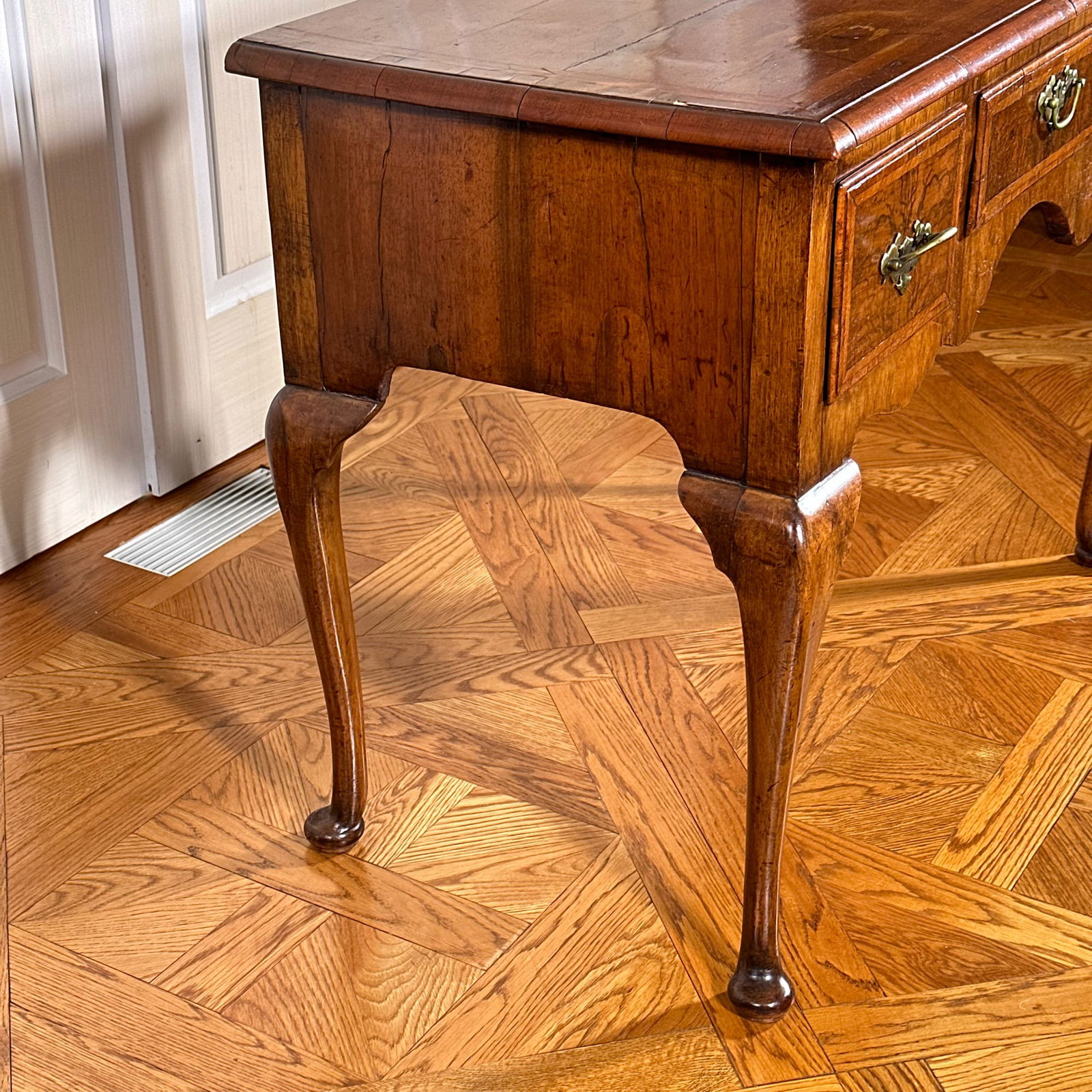 A GEORGE II WALNUT DRESSING TABLE - 11