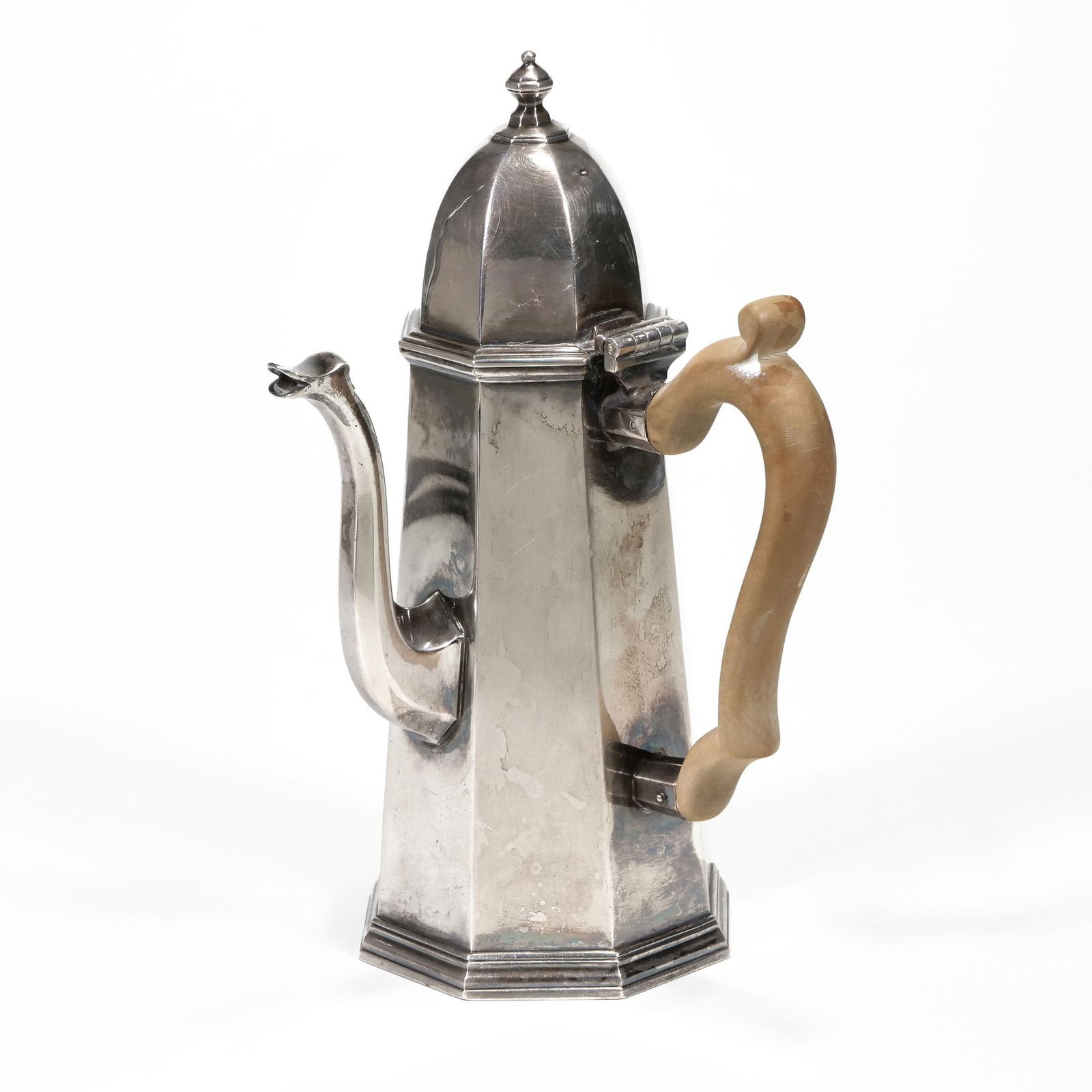 ANTIQUE ENGLISH STERLING SILVER CHOCOLATE POT (1 of 5)