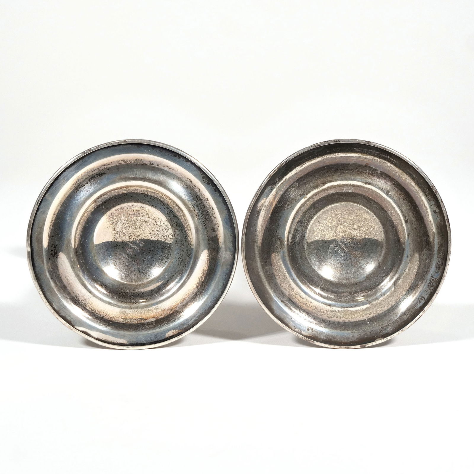 (2pc) PAIR STERLING SILVER WEIGHTED CANDLESTICKS - 3