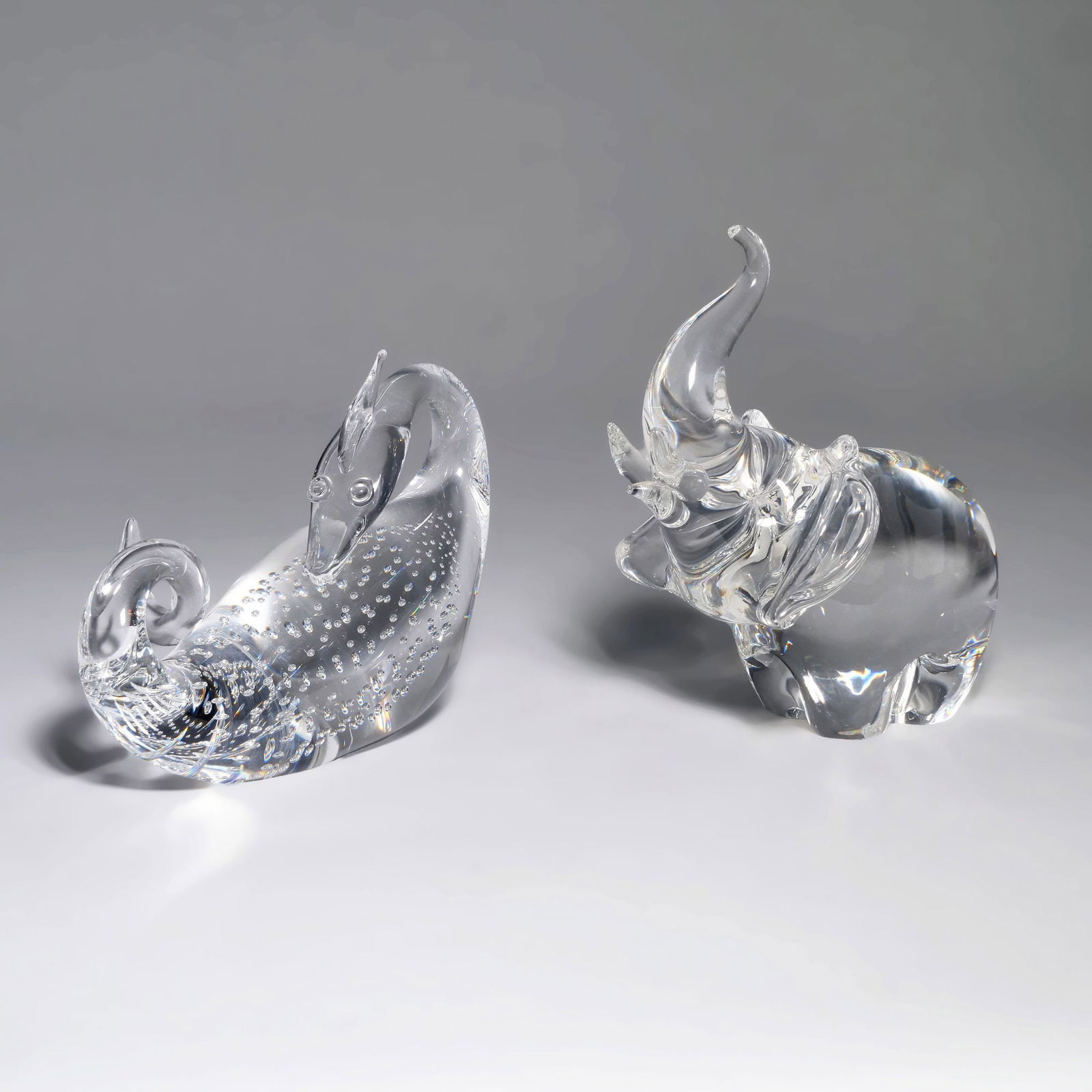 (2pc) STEUBEN GLASS ANIMAL FIGURES (1 of 9)
