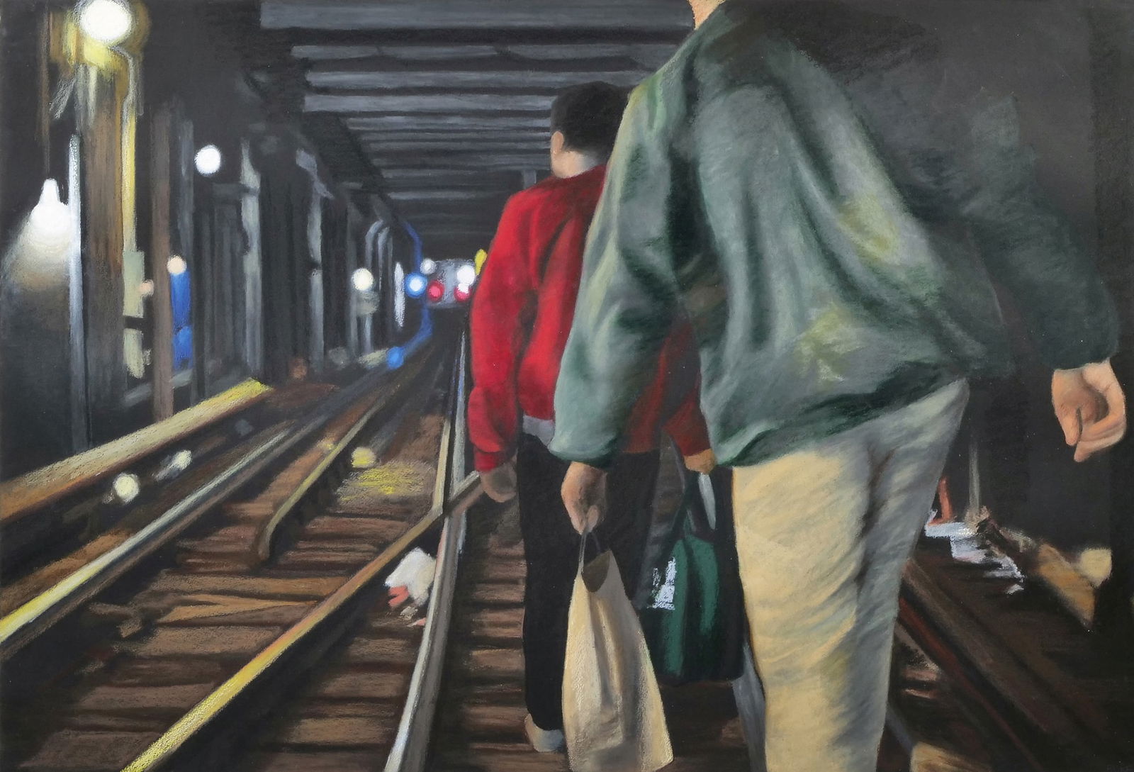 BORF (JOHN TSOMBIKOS)(B. 1987) OIL PASTEL (1 of 14)