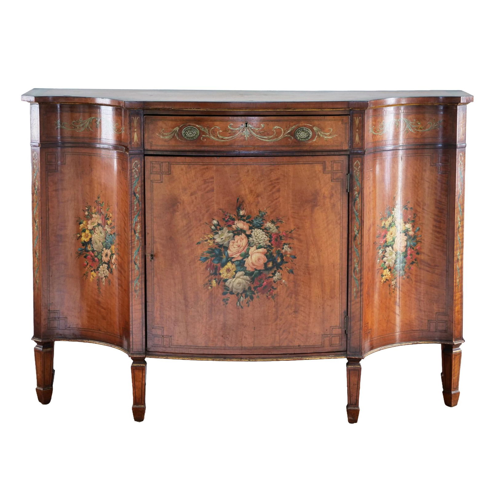 ADAMS PAINT-DECORATED CONSOLE CABINET (1 of 14)