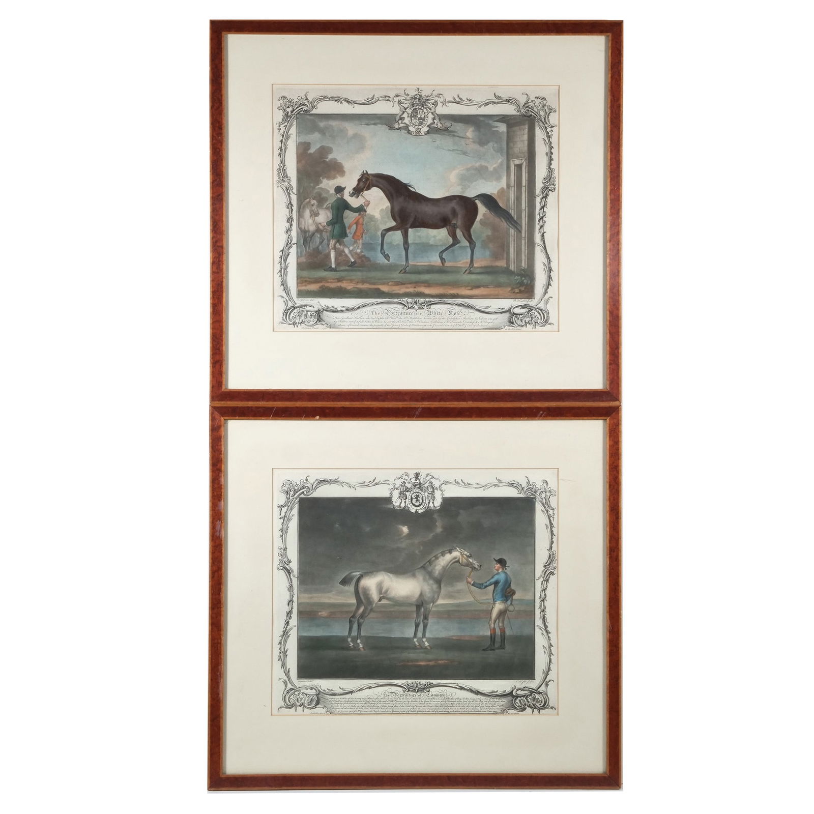 (2pc) T. SPENCER (BRITISH, 18TH CENTURY) ENGRAVINGS WITH HAND COLORING, PAIR (1 of 16)