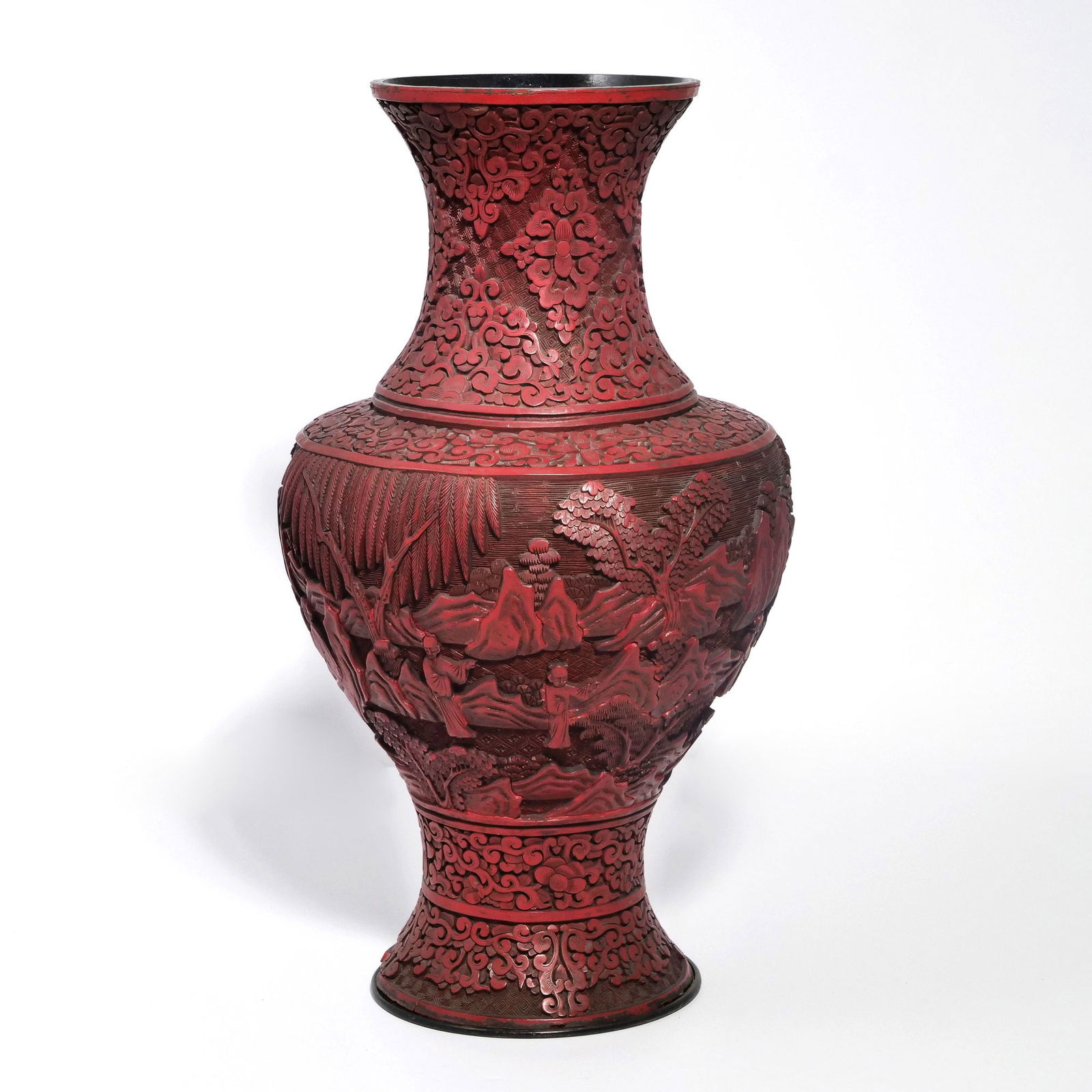 CHINESE CINNABAR VASE (1 of 11)