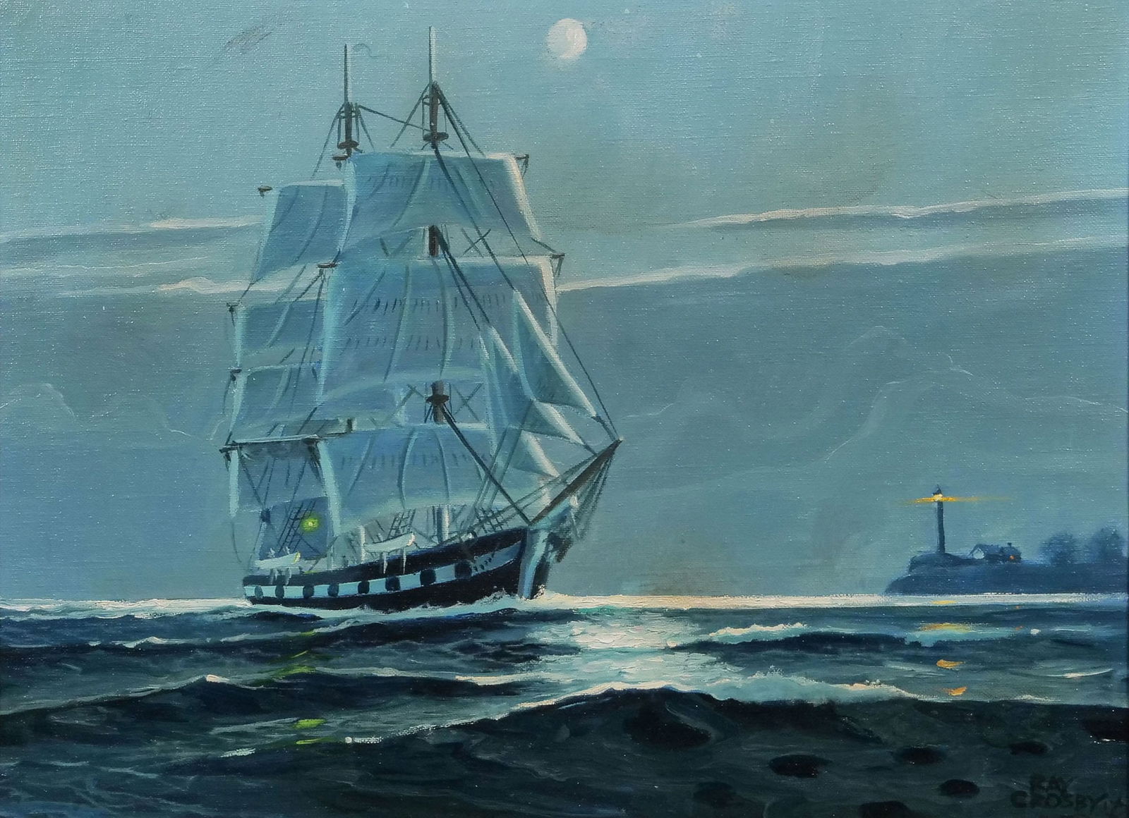 (2pc) RAY CROSBY (AMERICAN, 20TH CENTURY) (1 of 14)