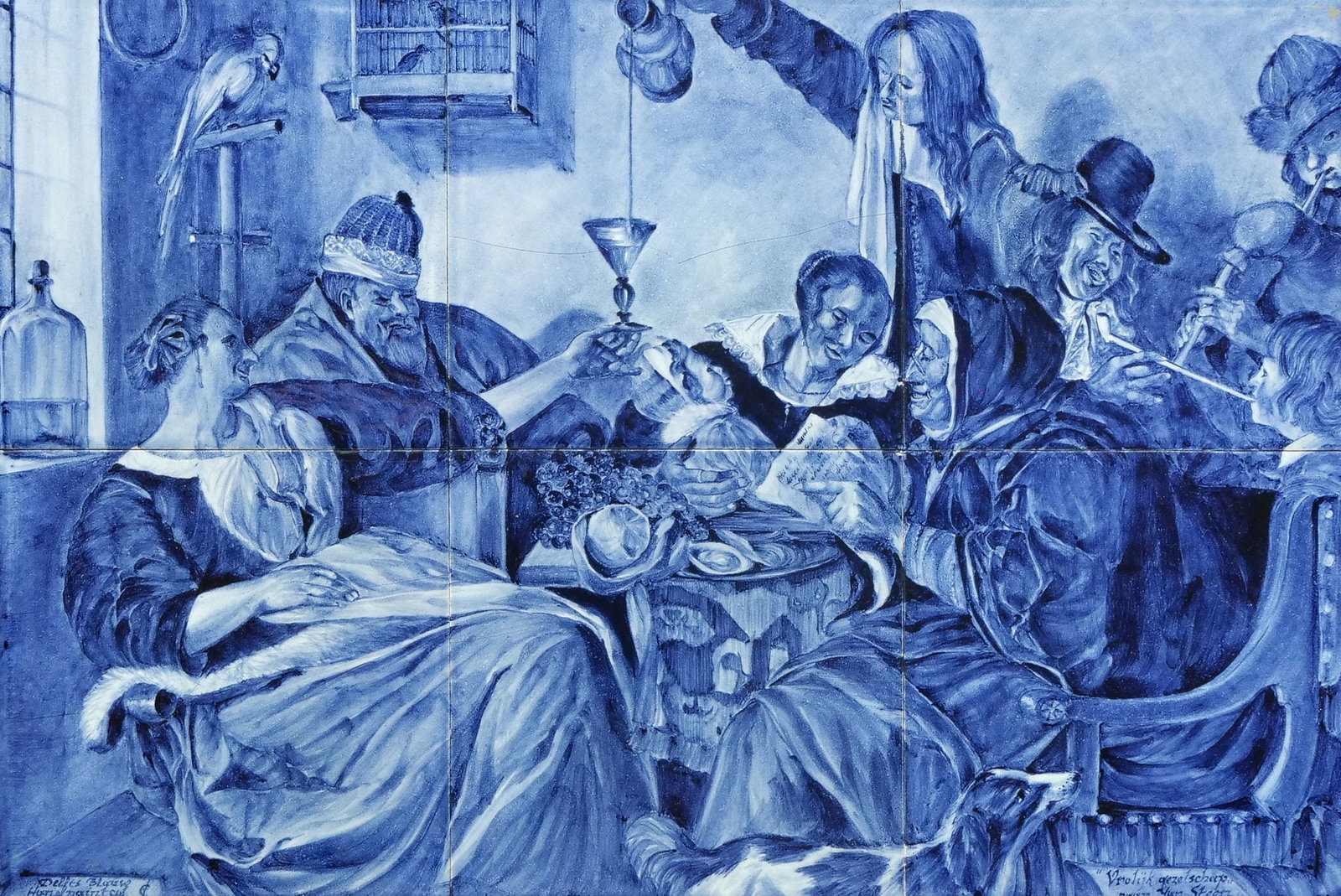 DELFT PAINTED TILE PLAQUE (1 of 12)