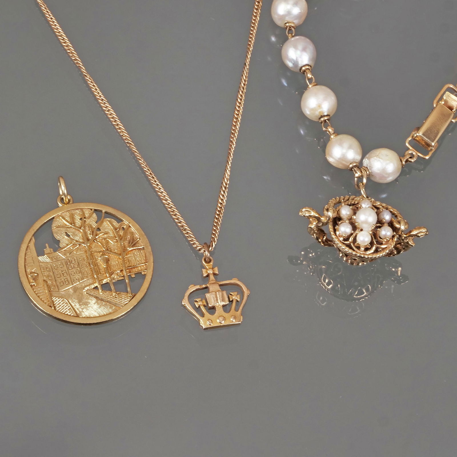 (3pc) 14K GOLD JEWELRY GROUP (1 of 12)