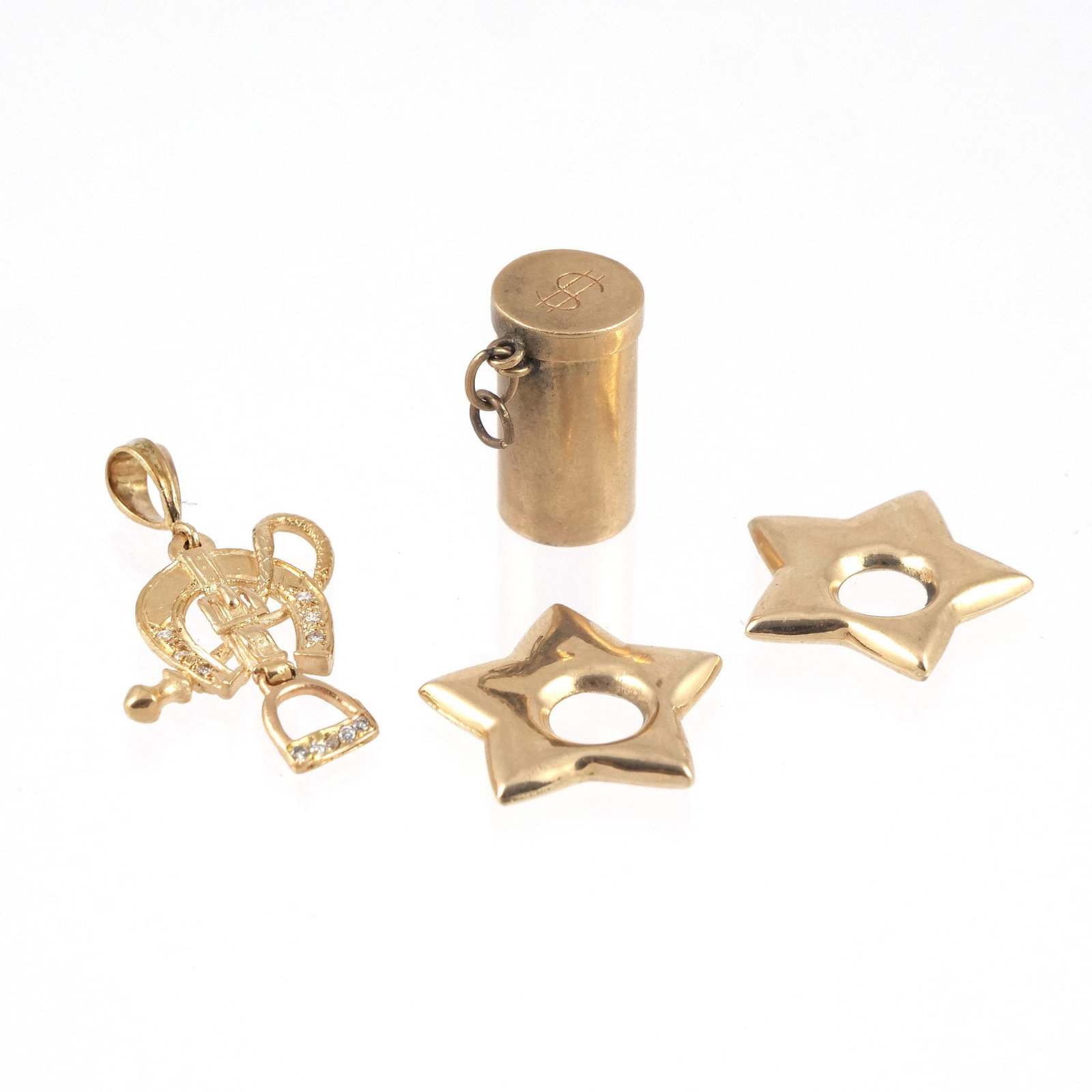 (4pc) GROUP OF 14K GOLD CHARMS (1 of 7)