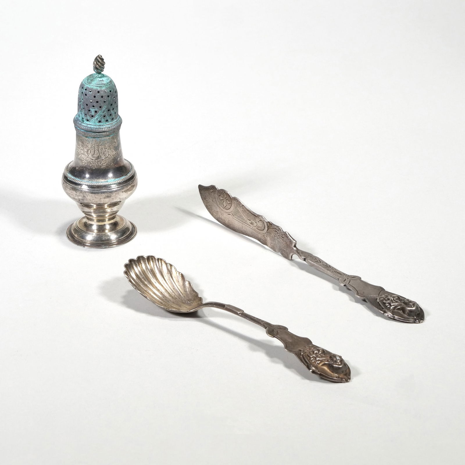 (3pc) ANTIQUE ENGLISH / CONTINENTAL SILVER (1 of 7)