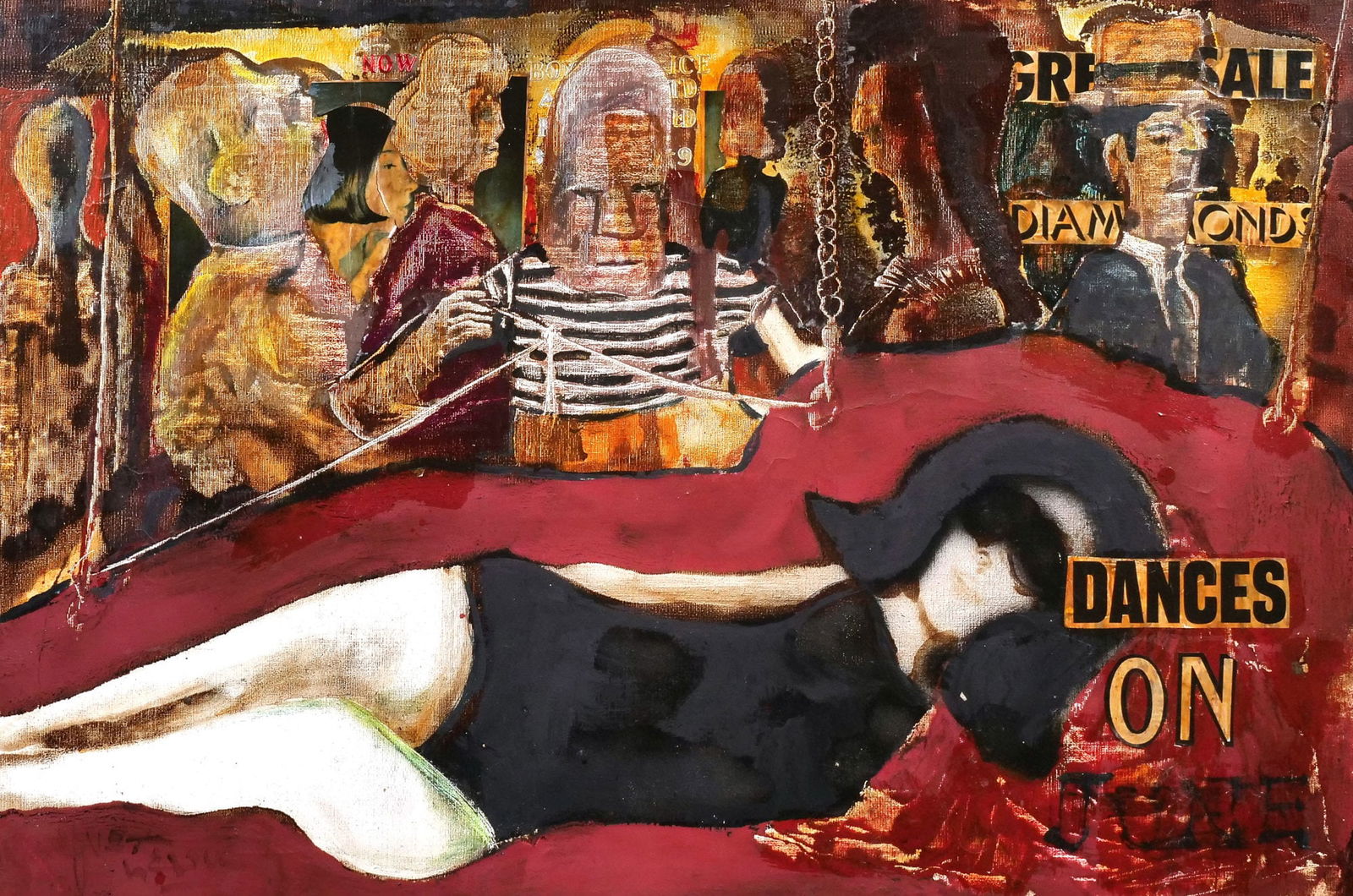 PIERRE-YVES LEDUC, MIXED-MEDIA COLLAGE PAINTING (1 of 11)