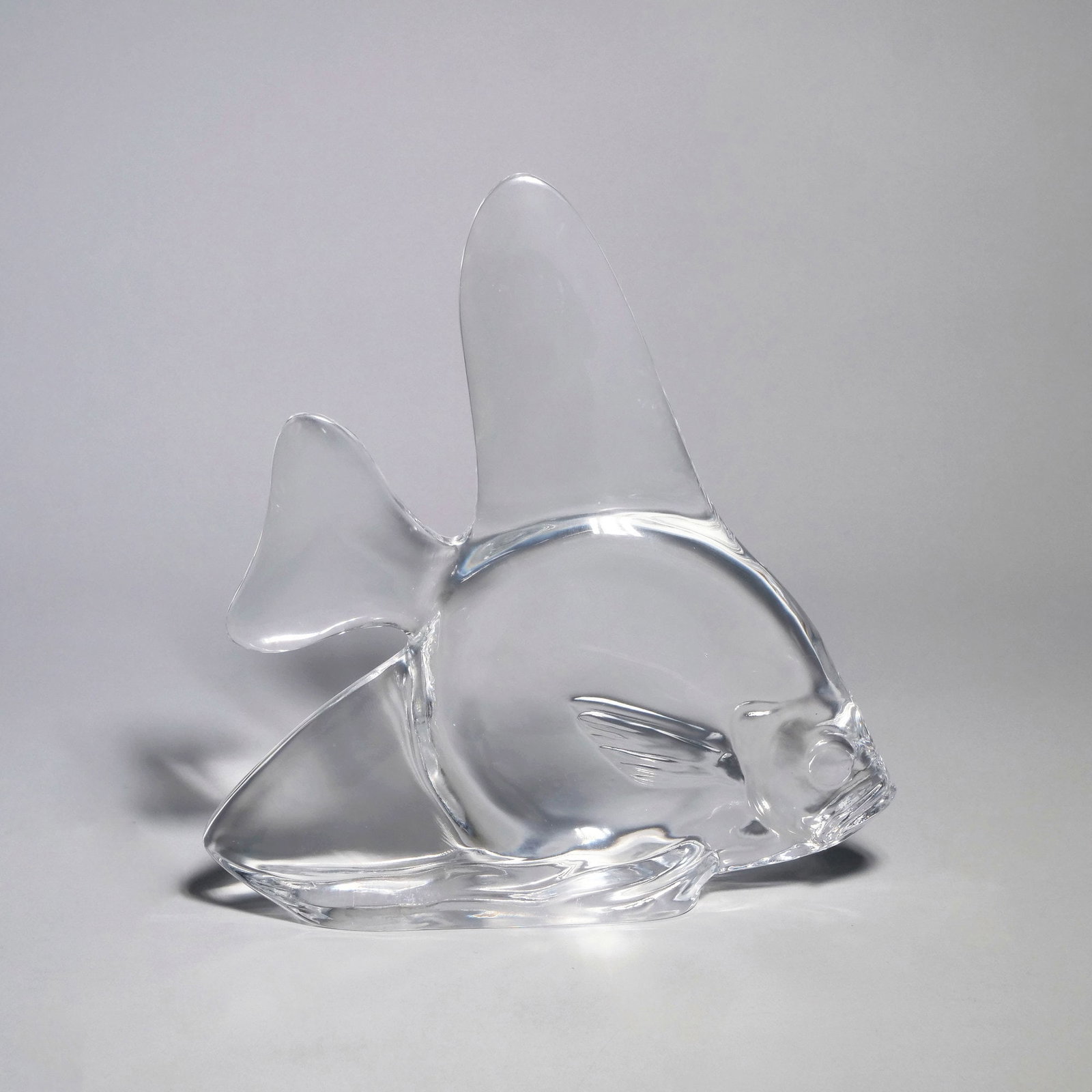 STEUBEN CRYSTAL GLASS ANGEL FISH SCULPTURE (1 of 6)