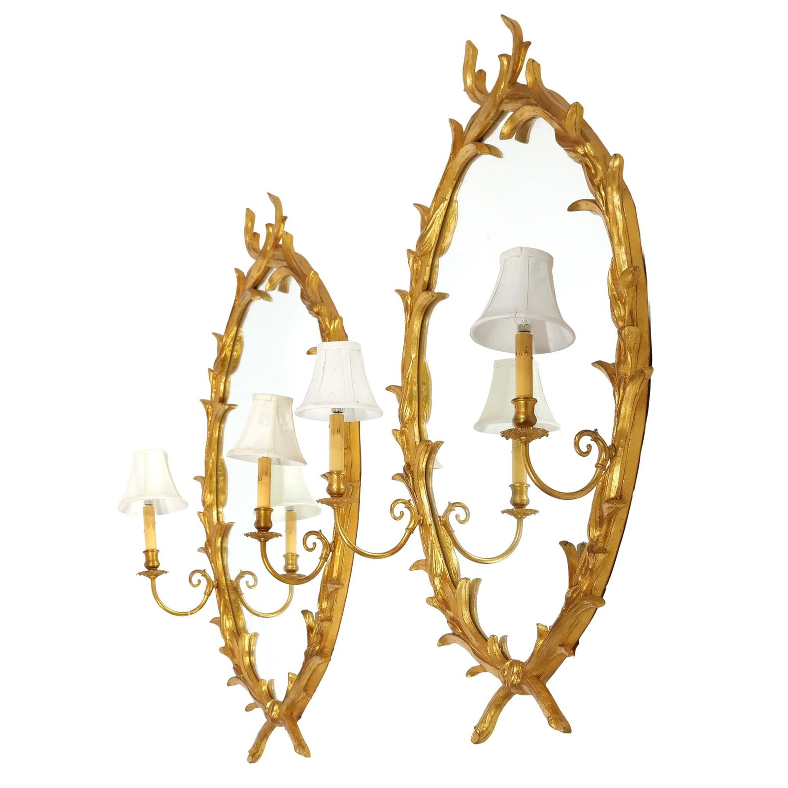 PAIR OF CARVER'S GUILD GEORGE III STYLE MIRRORS (1 of 7)