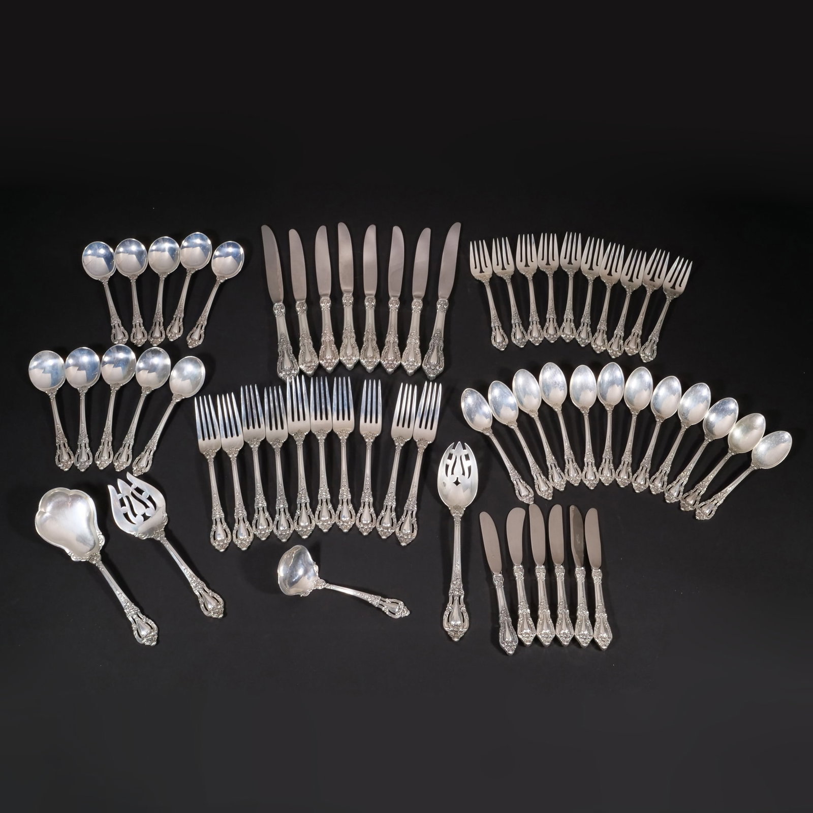 LUNT STERLING SILVER FLATWARE SERVICE - 2