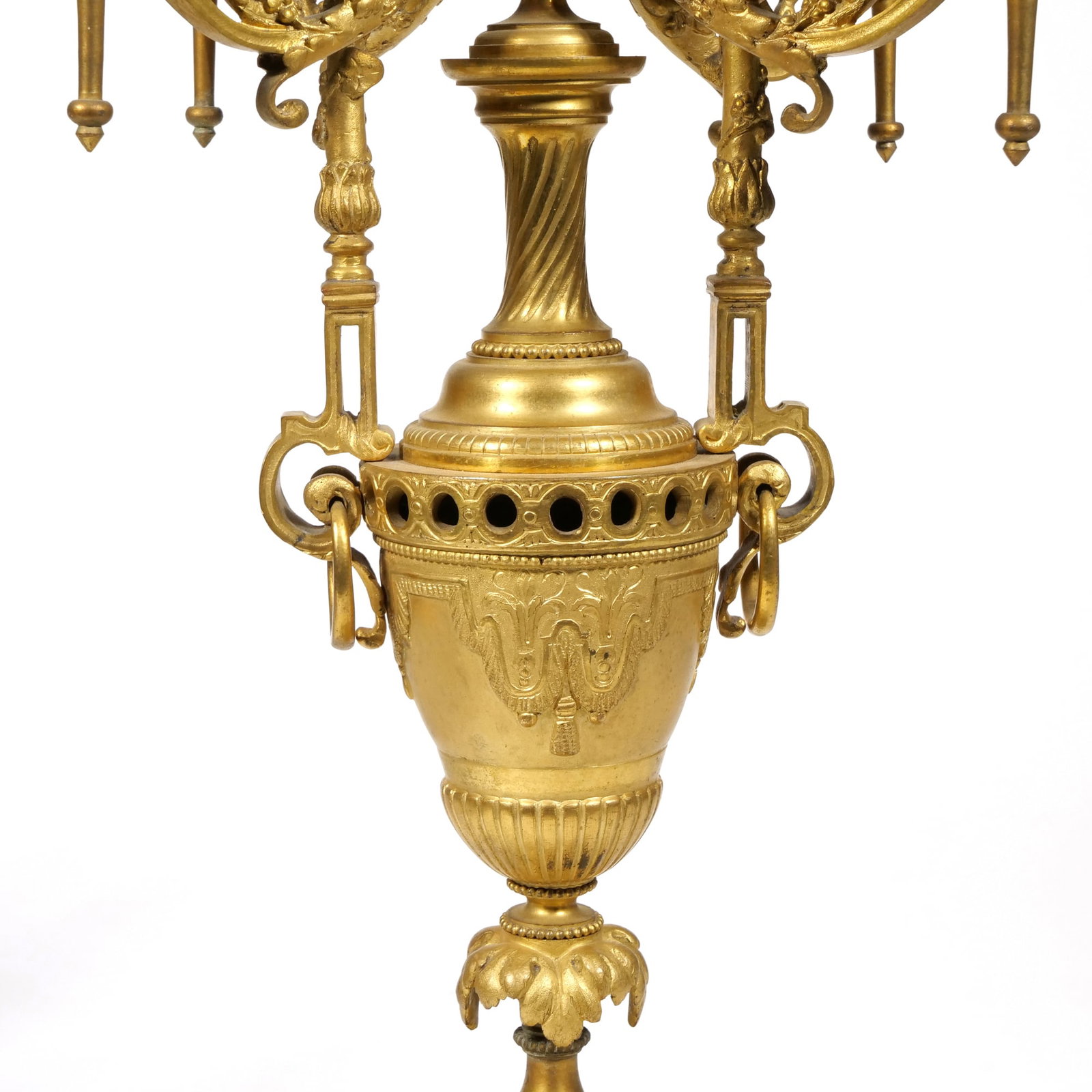 PAIR DORE BRONZE 4 LIGHT CANDELABRA - 6