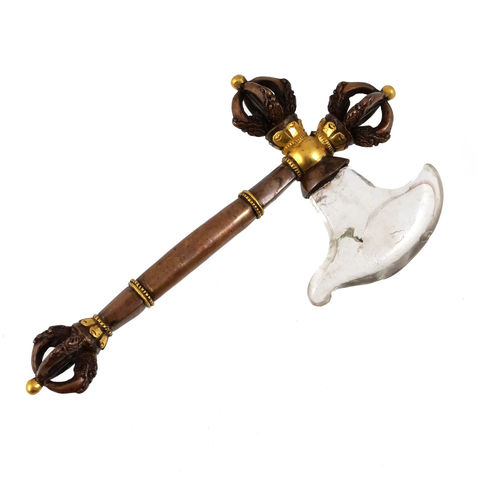 TIBETAN KARTIKA RITUAL CRESCENT KNIFE (1 of 6)