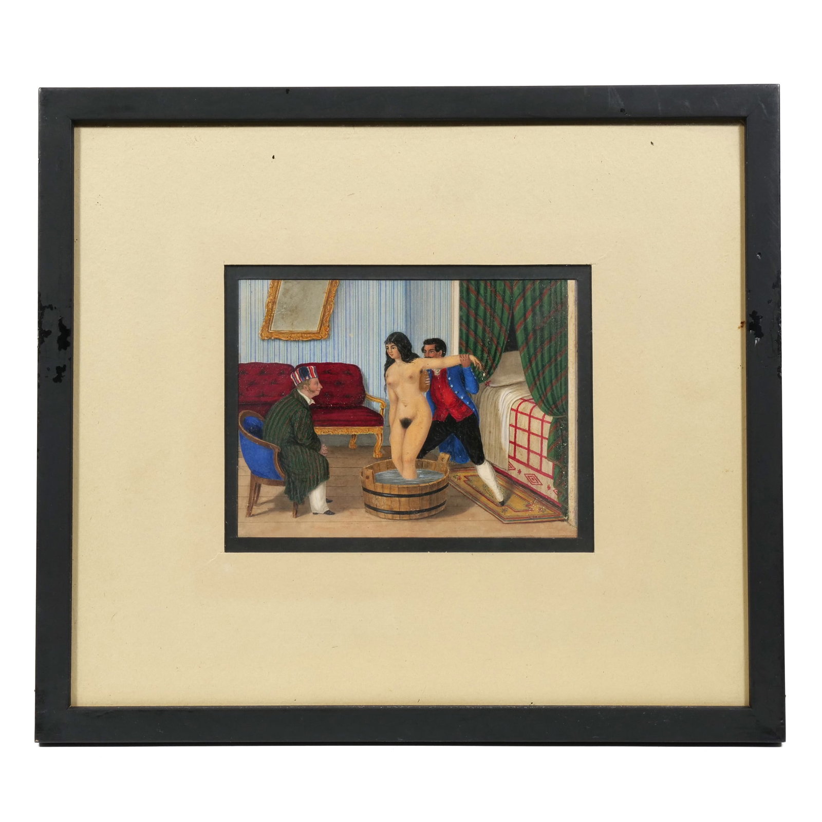 (3pc) MINIATURE PAINTINGS - 10