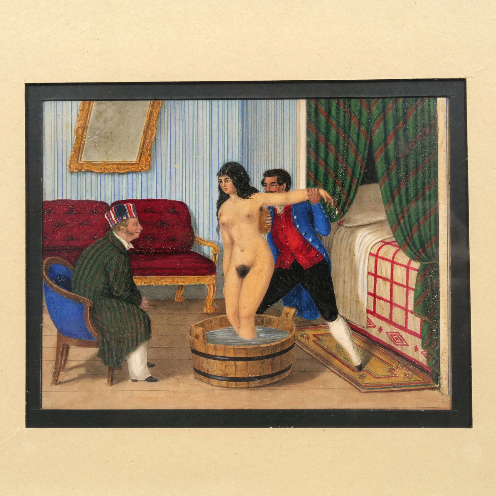 (3pc) MINIATURE PAINTINGS - 11