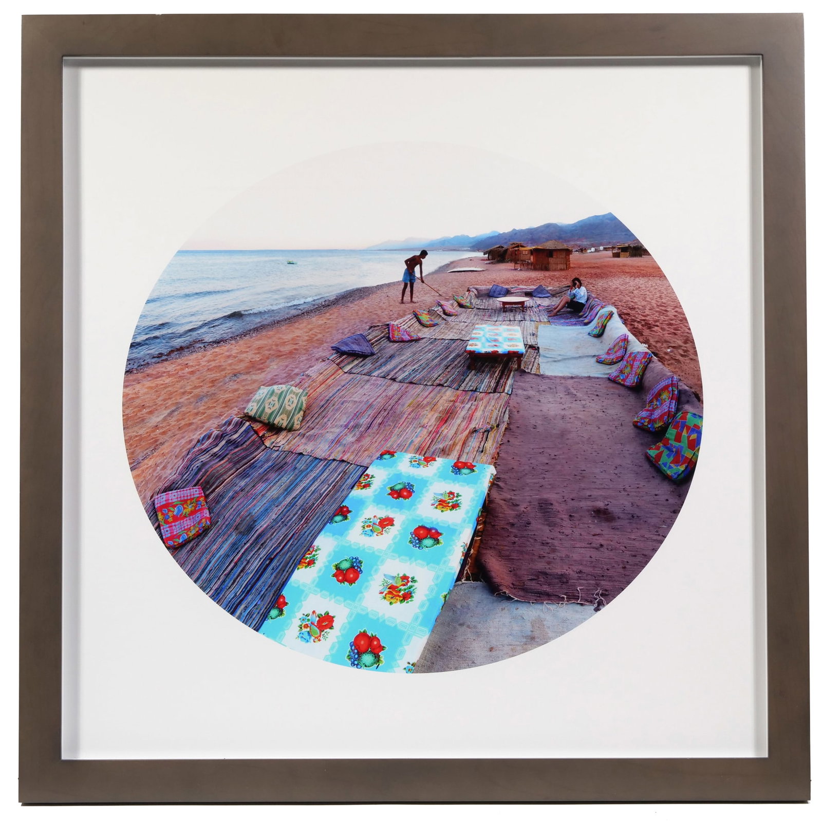 BARRY FRYDLENDER (ISRAELI, B. 1954): Dream Sinai #3, 2004 / 2014 Chromogenic color print in tondo Edition 3/10 With artist-signed gallery label on verso 20 x 20 in. (paper size), Dia. 17 in. (sight) - h. 24 x w. 24 in. (frame) In