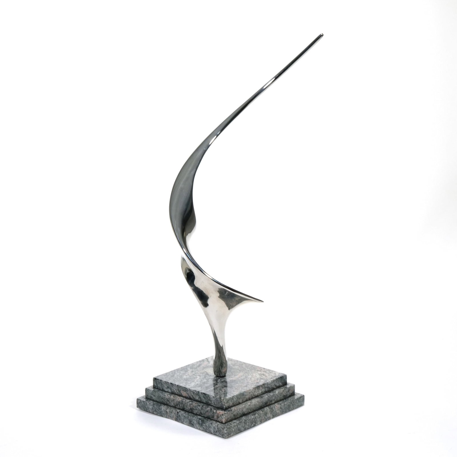 LOUIS PEARSON (AMERICAN, 1925-2005) & ROBBIE ROBBINS (AMERICAN, 20TH CENTURY) CHROME SCULPTURE (1 of 14)