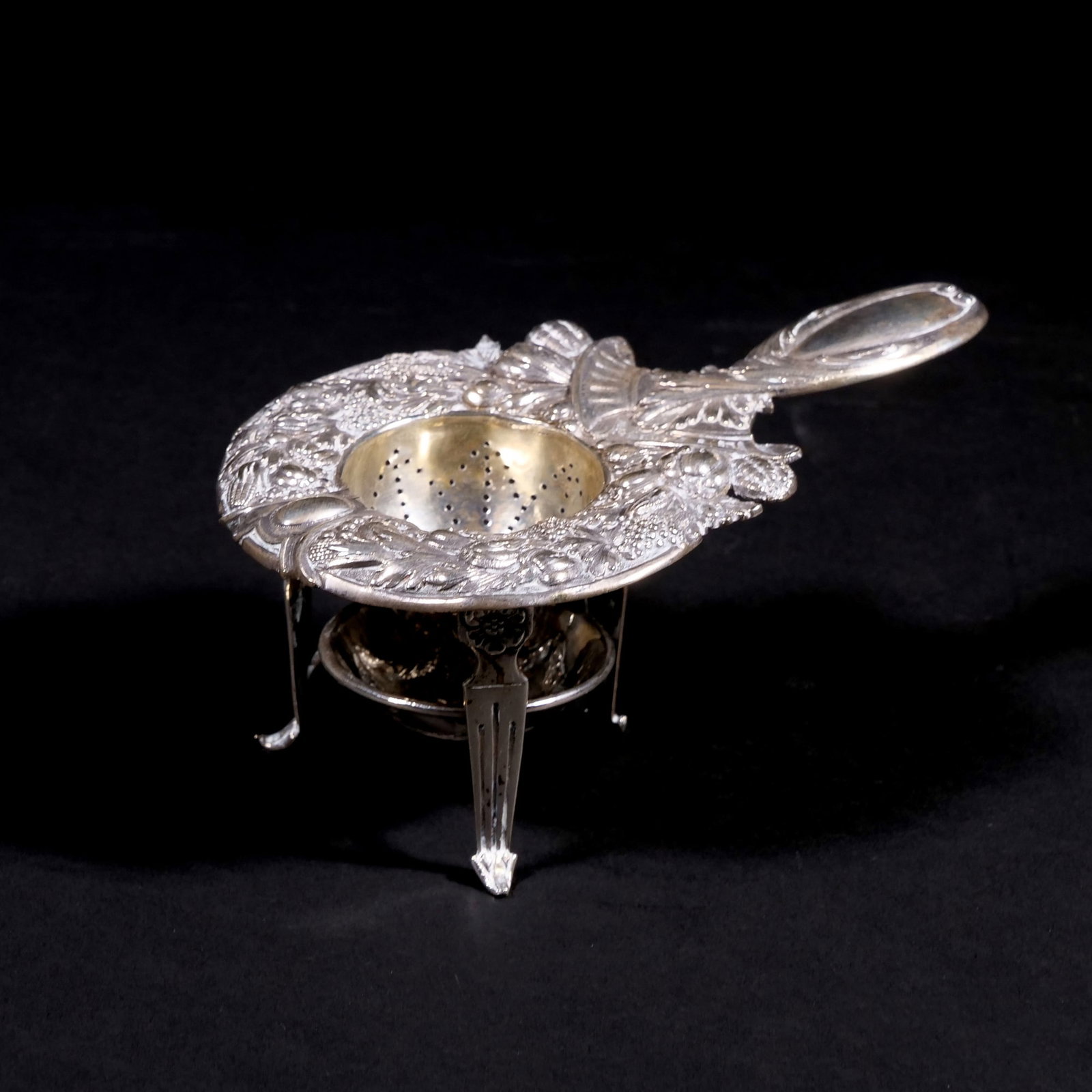 (4pc) SILVER TEA STRAINERS - 2