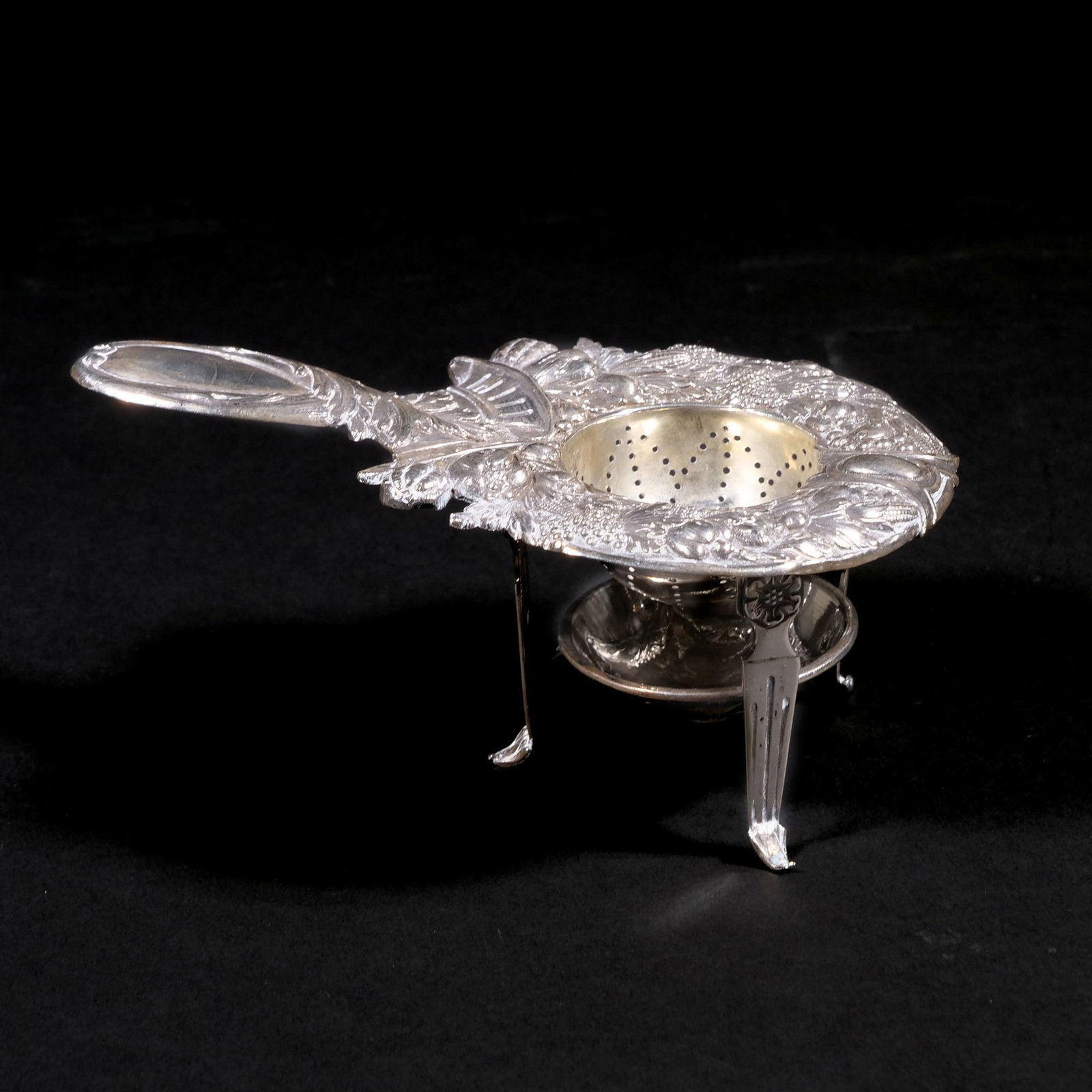 (4pc) SILVER TEA STRAINERS - 3