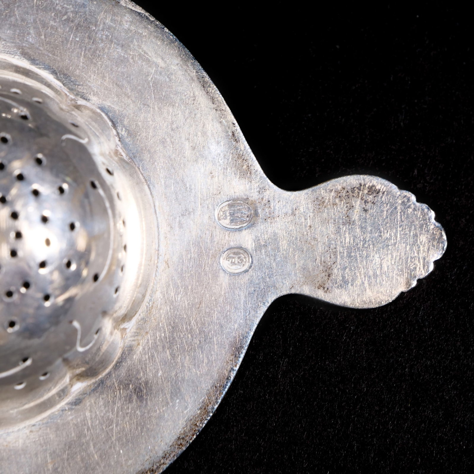 (4pc) SILVER TEA STRAINERS - 9