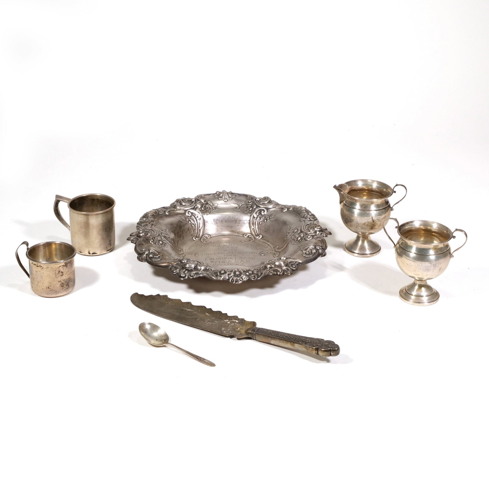(7pc) ASSORTED STERLING SILVER HOLLOWARE (1 of 17)