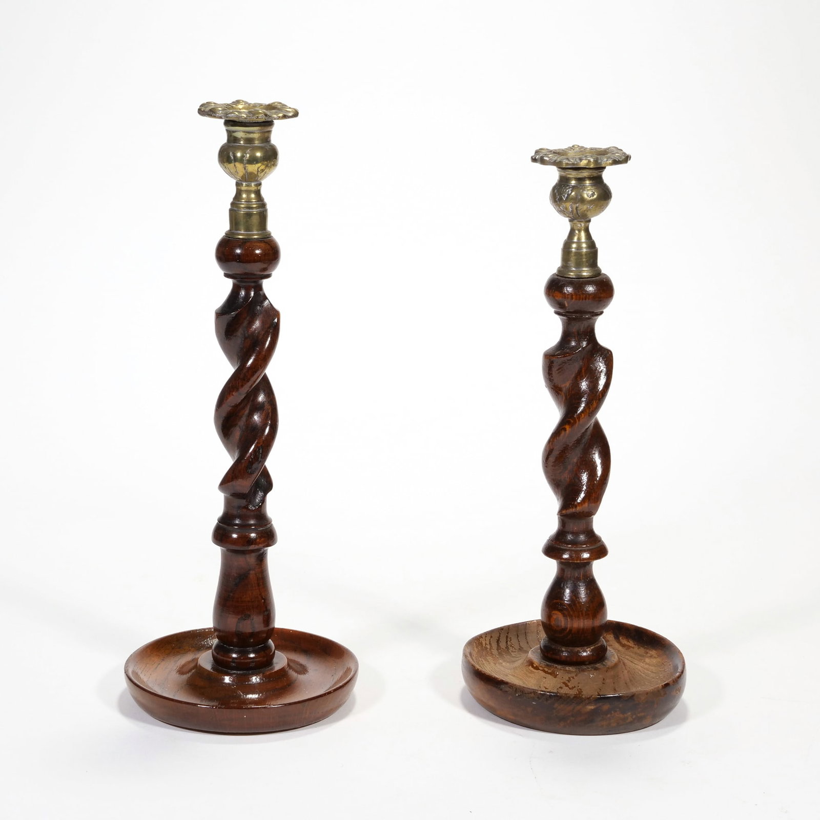 (6pc) BARLEY TWIST CANDLESTICKS - 2