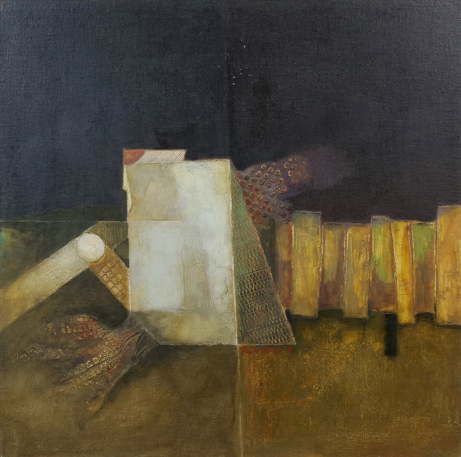 PAULO CHAVES (PORTUGUESE, 1930-2005) OIL ON BOARD (1 of 11)