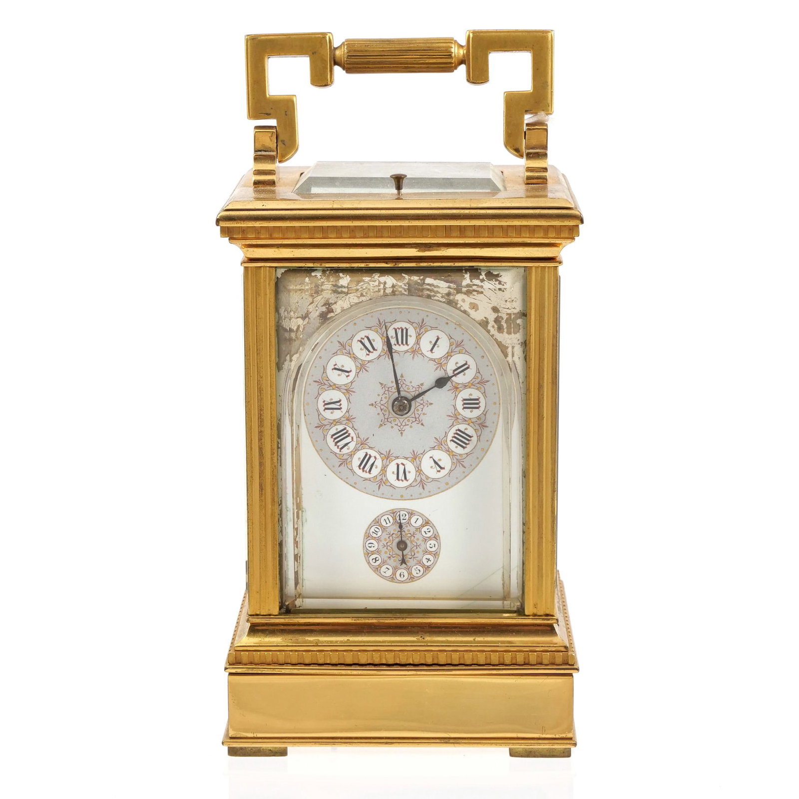 A BREGUET GILT BRONZE PETIT SONNERIE ALARM CARRIAGE CLOCK (1 of 9)