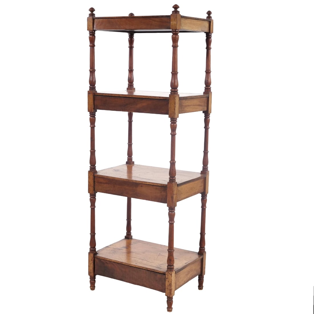 19TH CENTURY FOUR-TIER WOOD ETAGERE WITH DRAWERS (1 of 12)